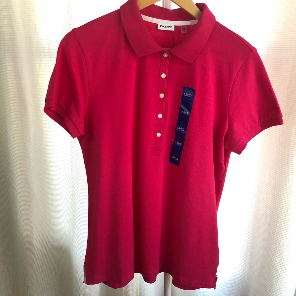DKNYC Hot Pink Polo